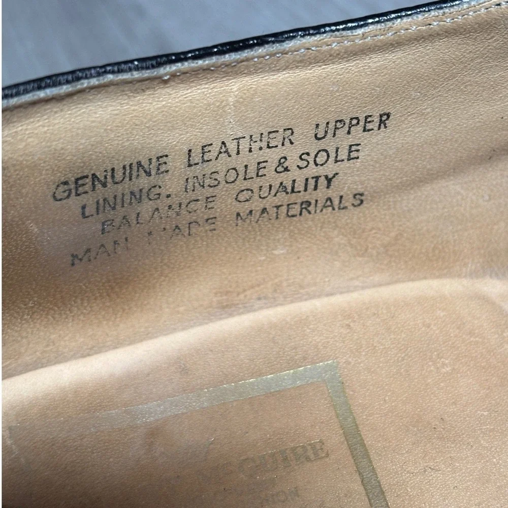 Stuart McGuire 9 /12-10/1/2 Pebble Grain Leather Loafers Moc Toe Dress Shoes